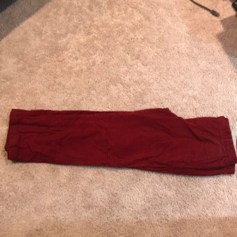 Izod red corduroys